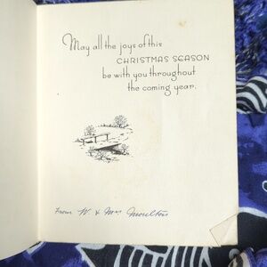 Vintage Christmas Card *Free With Purchase*